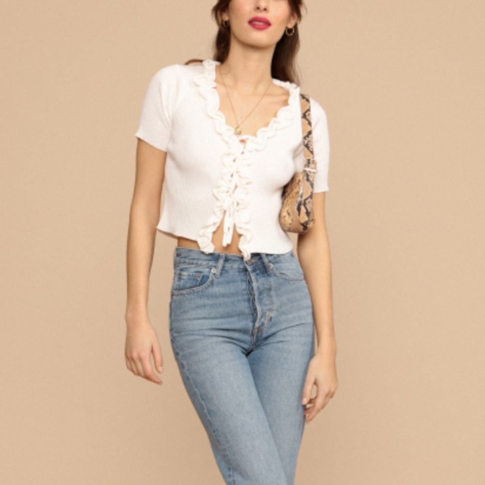 Rouje Eugenia Cardigan in White
